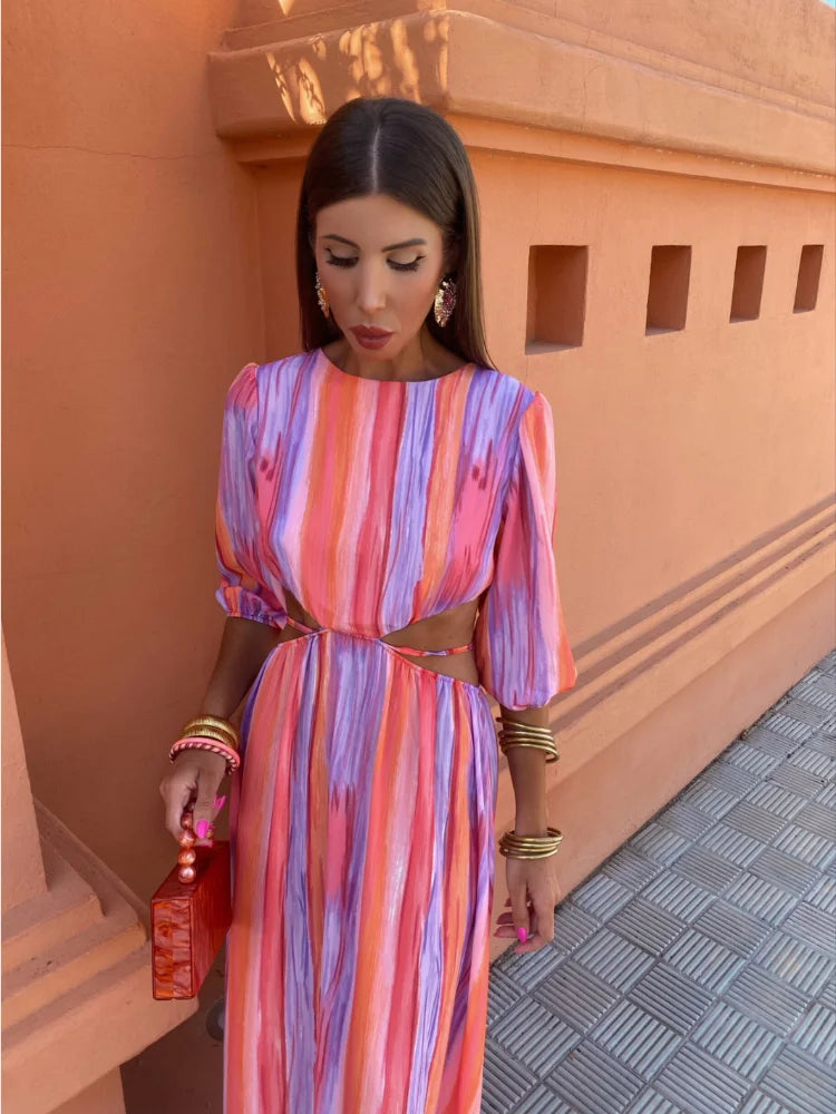 SOLA™ | Vestido elegante com costas abertas