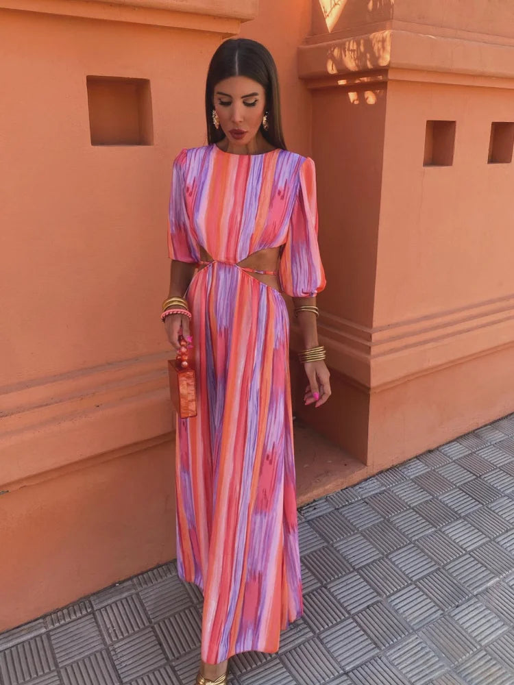 SOLA™ | Vestido elegante com costas abertas