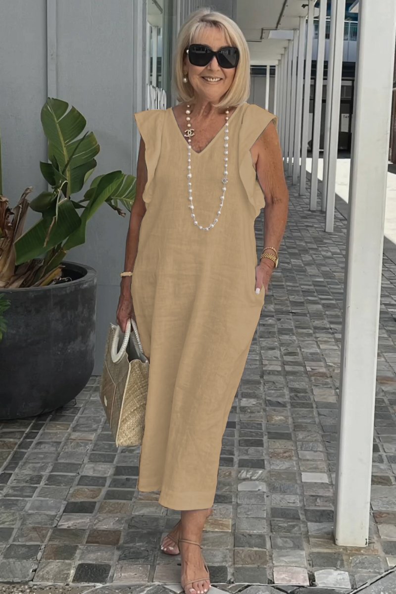 Sophie™ – Vestido de Linho e Algodão