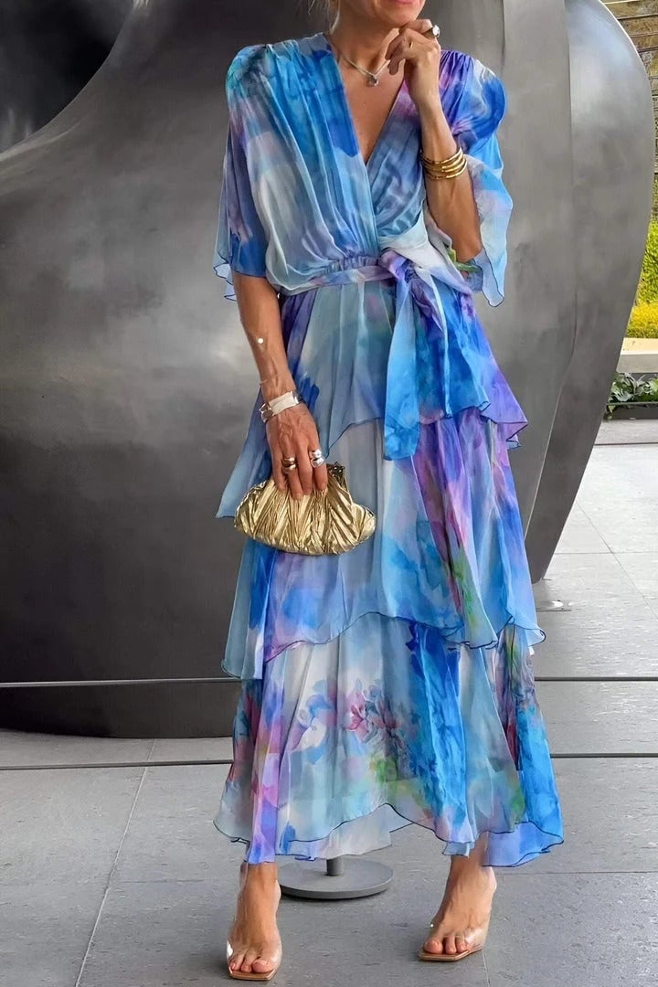 Jade™ | Vestido longo boêmio elegante