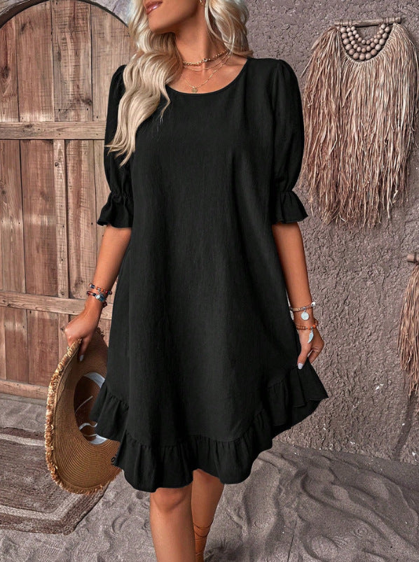 Lily – Vestido em Linho e Algodão