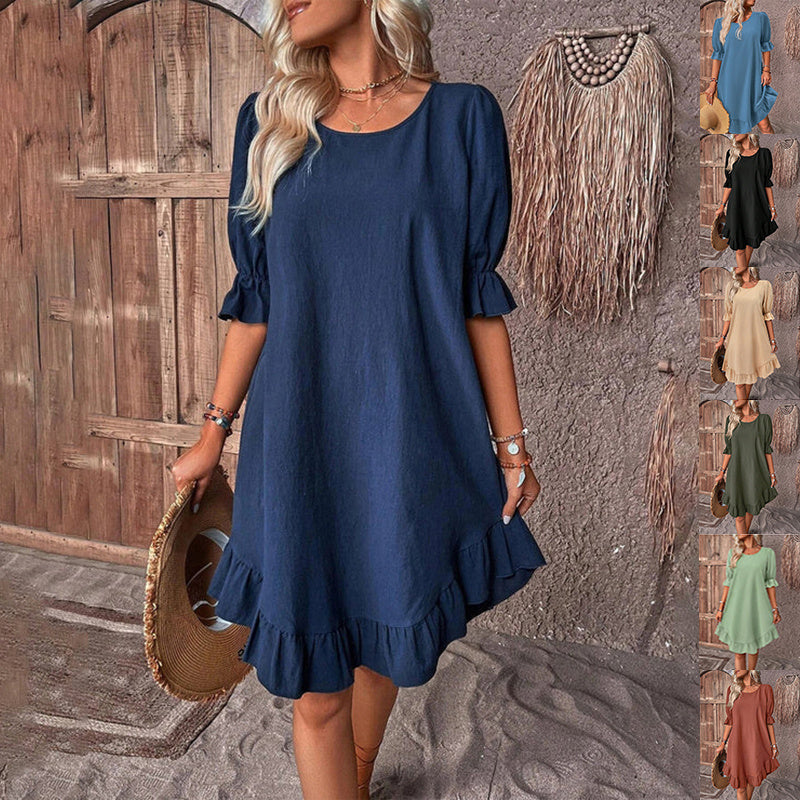 Lily – Vestido em Linho e Algodão