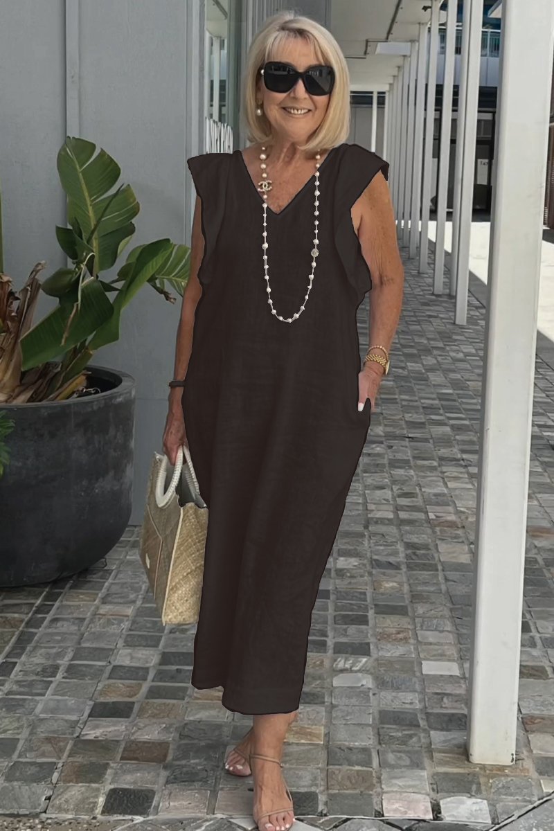 Sophie™ – Vestido de Linho e Algodão