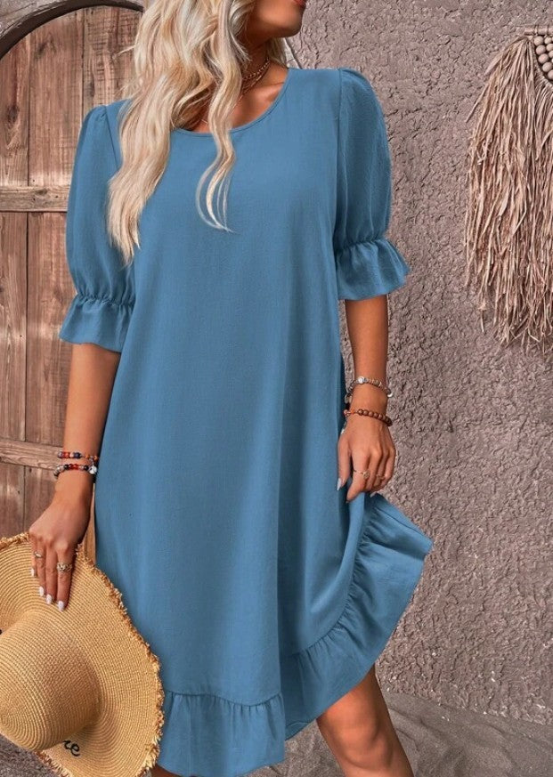 Lily – Vestido em Linho e Algodão