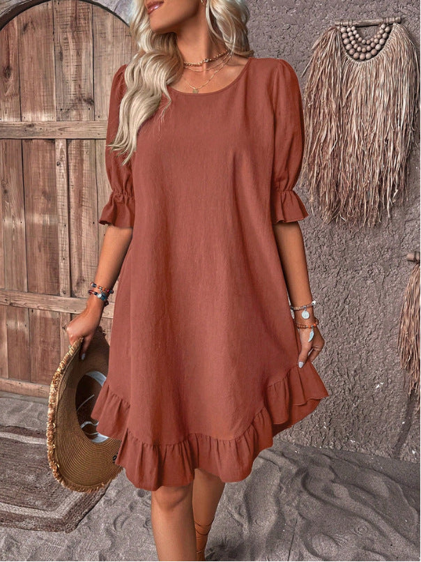 Lily – Vestido em Linho e Algodão