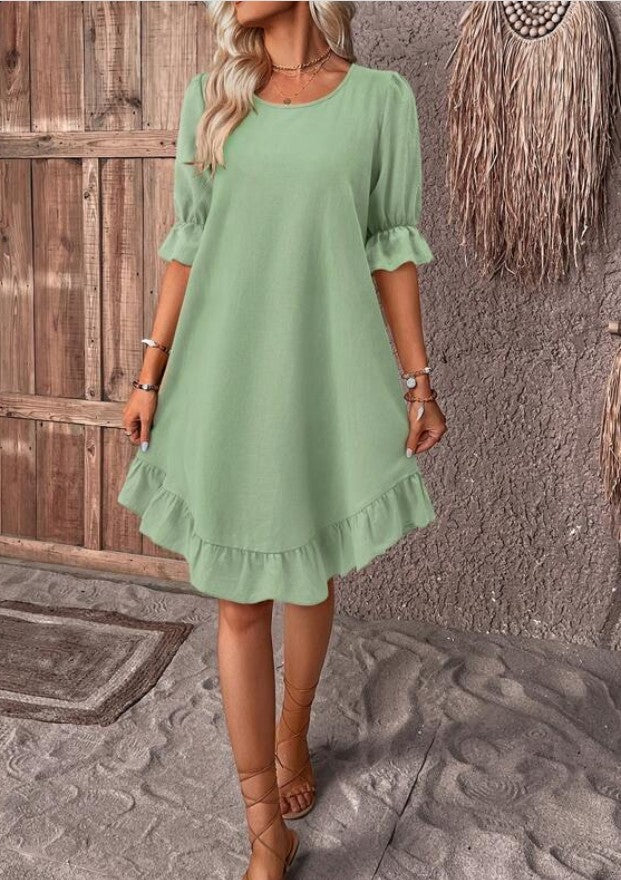 Lily – Vestido em Linho e Algodão